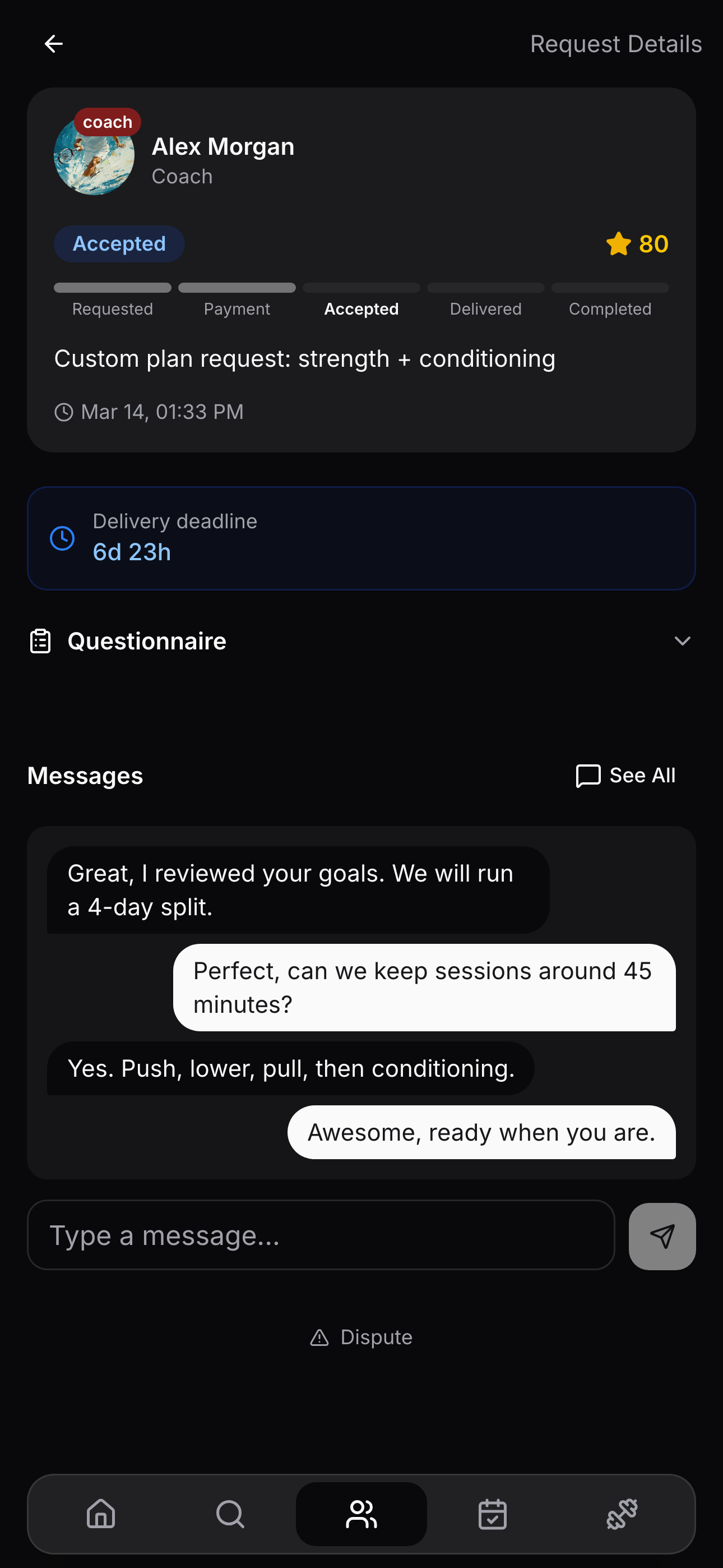 Creators keep the client conversation personal